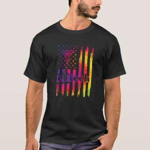 Ct Tech Us Flag Computed Tomography Tech T-Shirt