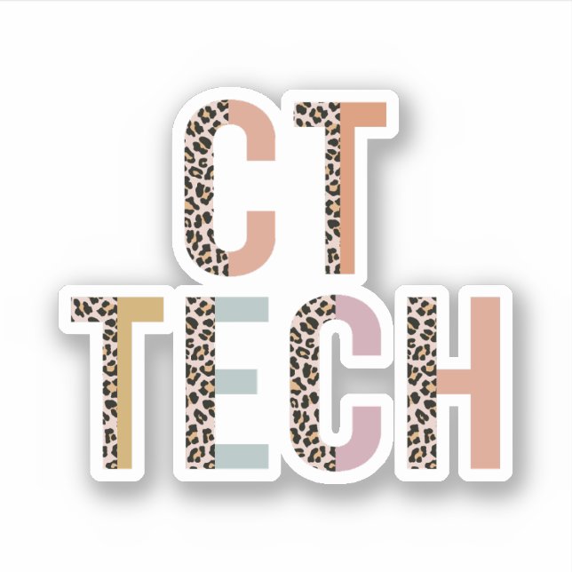 CT Technologist, Computed Tomography Technologist Sticker (Front)