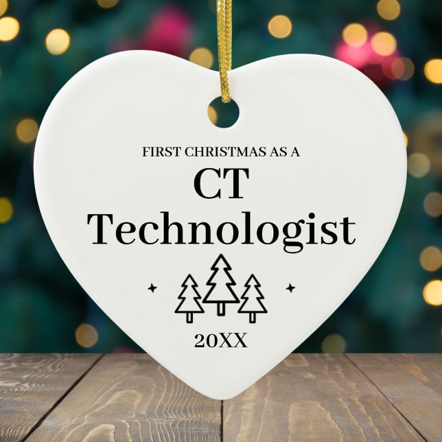 CT Technologist New Job Christmas Ceramic Ornament (CT Technologist New Job Christmas Ceramic Ornament
)
