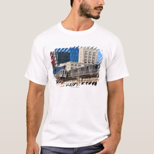 CTA rapid transit Orange Line and Green Line T_Shirt