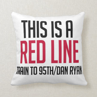 CTA Red Line Pillow