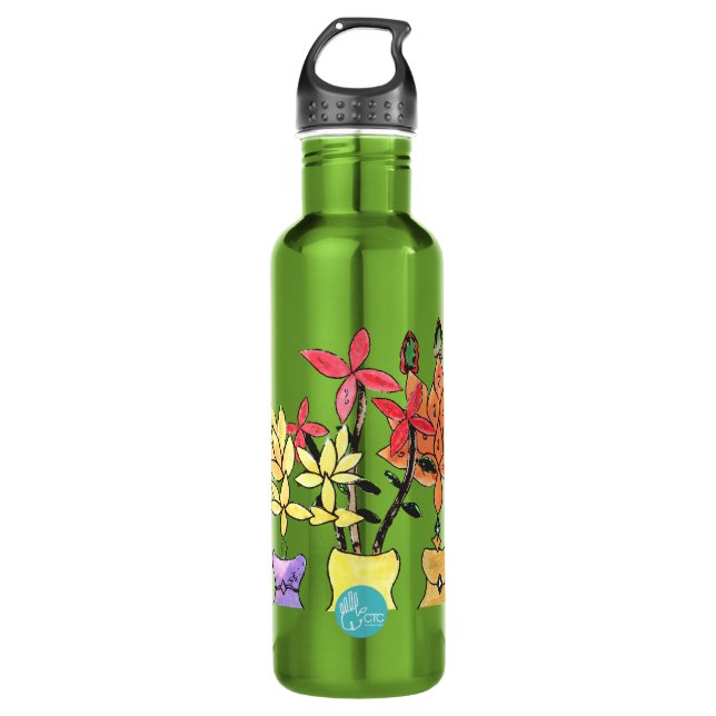CTC International - Flowers Stainless Steel Water Bottle (Front)
