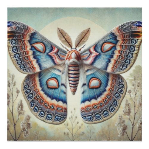 Ctenopseustis Moth 200624IREF215 _ Watercolor Faux Canvas Print