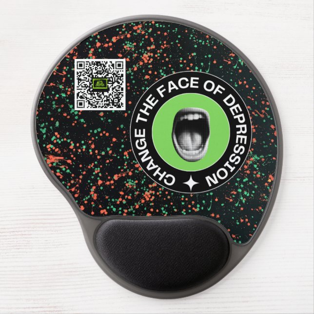 CTFOD Mouth with Resource QR Gel Mouse Pad (Front)