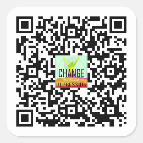 CTFOD website QR Code  Square Sticker