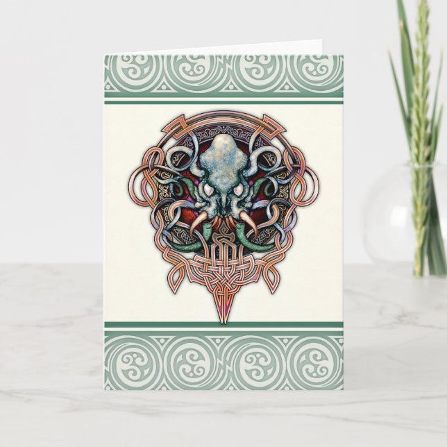 Ctheltic Cthulhu Greeting Card (Front)
