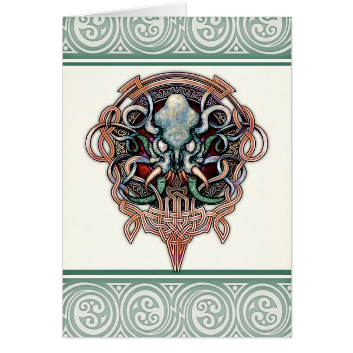 Ctheltic Cthulhu Greeting Card