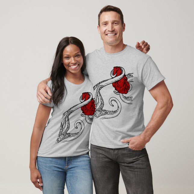 Cthulh Stole My Heart Long Sleeve T Shirt (Unisex)