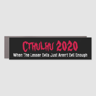 Cthulhu 2020 Lesser Evils Funny Car Magnet