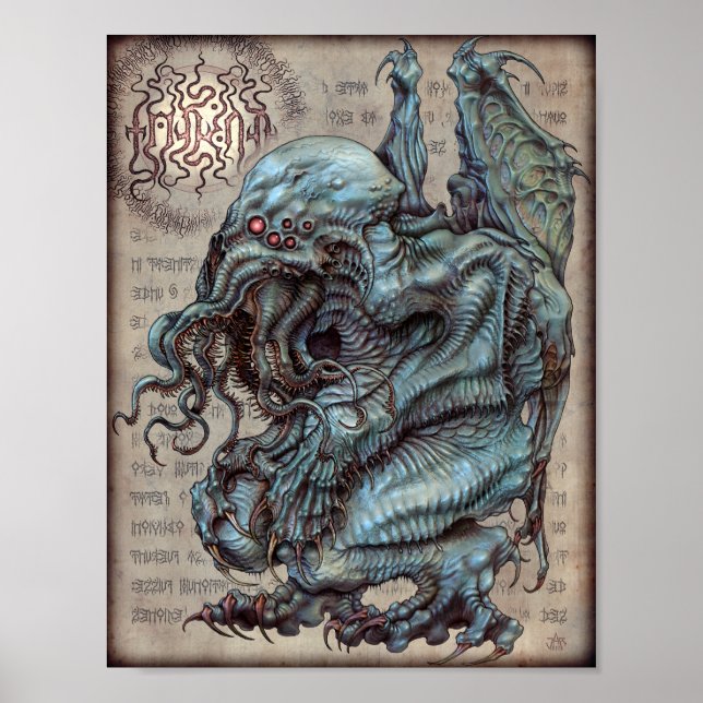 Cthulhu 8.5x11 poster (Front)