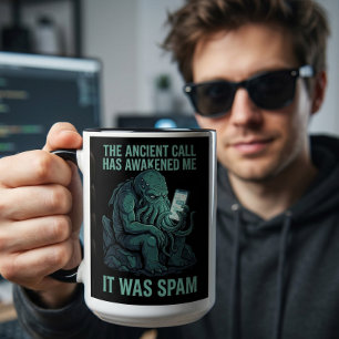 Cthulhu Ancient Call Spam Mug Funny Eldritch
