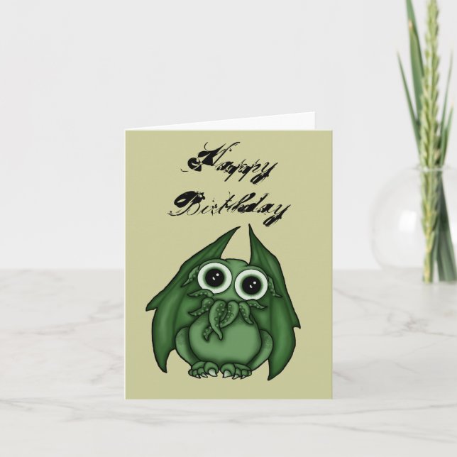 Cthulhu Birthday Card (Front)
