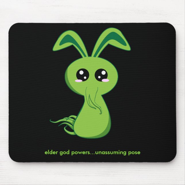 Cthulhu Bunny Mouse Pad (Front)
