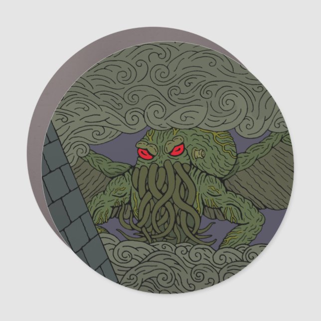 Cthulhu Car Magnet (Front)