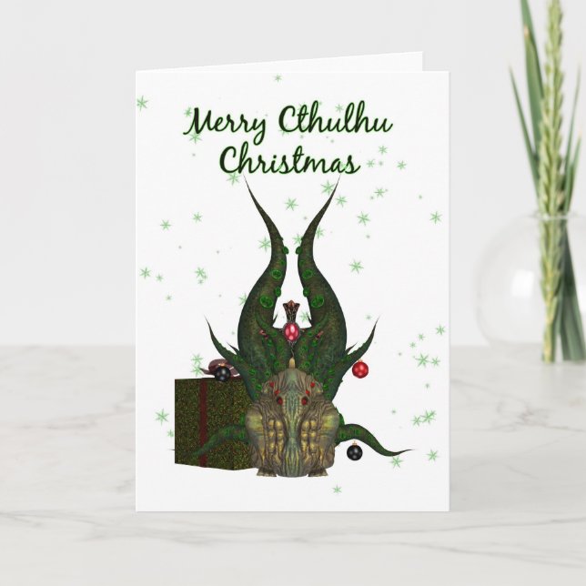 Cthulhu Christmas Card - Cthulhu (Front)