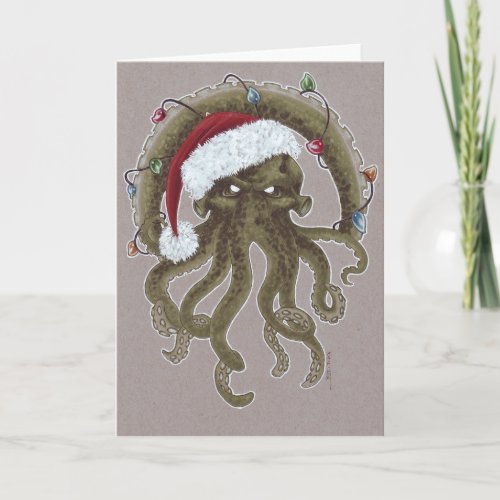 Cthulhu Christmas Holiday Card