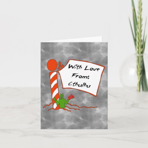 Cthulhu Christmas Holiday Card