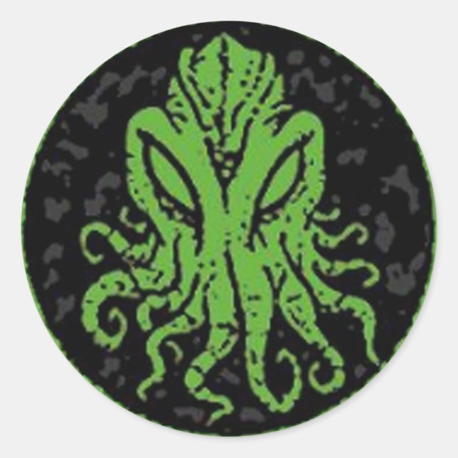 Cthulhu Classic Round Sticker (Front)