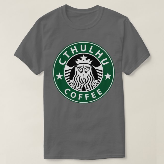 Cthulhu Coffee T-Shirt (Design Front)