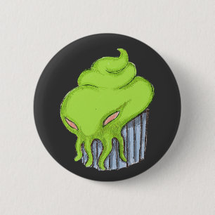 Cthulhu Cupcake Pinback Button