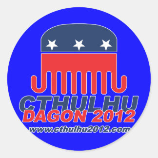 Cthulhu Dagon 2012 Classic Round Sticker