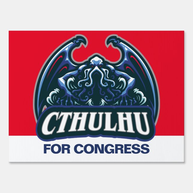 Cthulhu for Office Customizable Sign (Front)