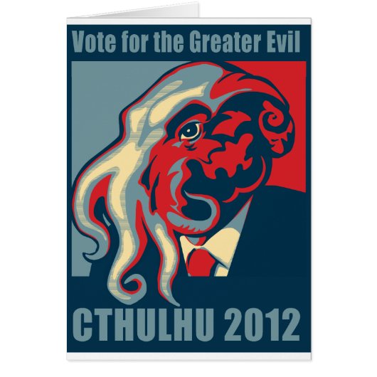 Cthulhu for President- 2012 Cards (Front)