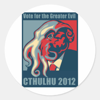 Cthulhu for President- 2012 Classic Round Sticker