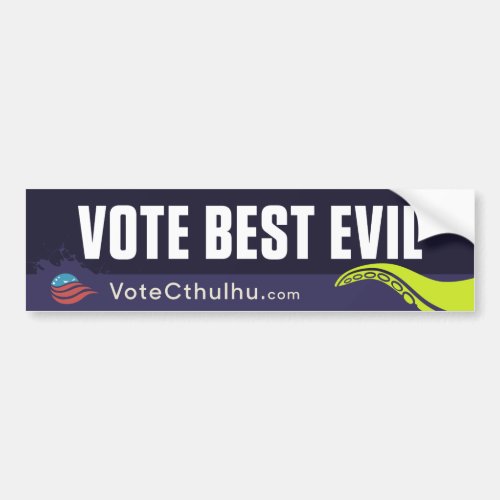 Cthulhu for President 2016 Vote Best Evil Bumper Sticker