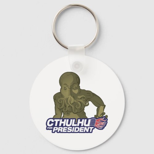 Cthulhu for President Keychain