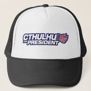 cthulhu for president trucker hat