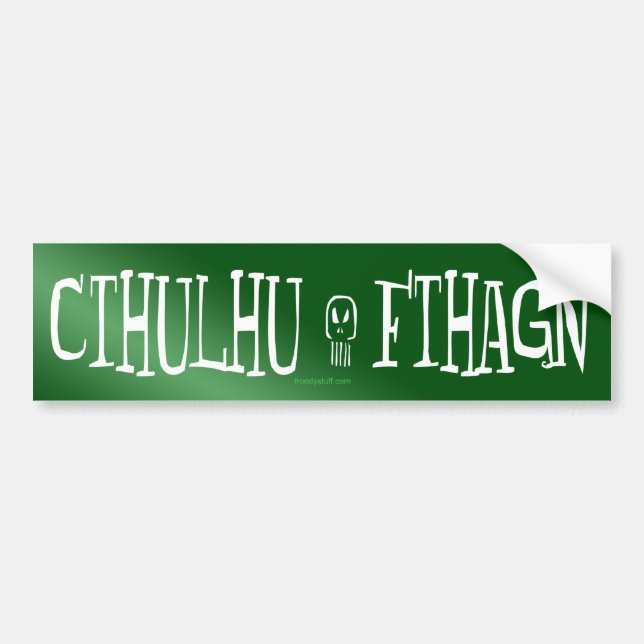 Cthulhu Fthagn Bumper Sticker (Front)