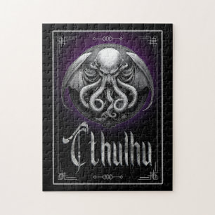 Cthulhu Halloween horror monster Jigsaw Puzzle