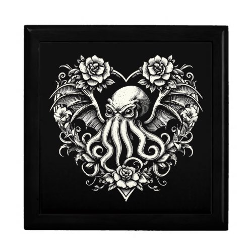 Cthulhu Heart Shaped Lovecraft Horror Love Gift Box