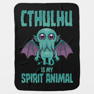 Cthulhu Is My Spirit Animal Baby Blanket