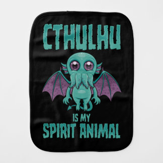 Cthulhu Is My Spirit Animal Baby Burp Cloth