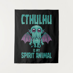 Cthulhu Is My Spirit Animal Tapestry