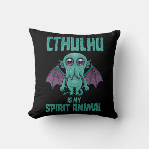 Cthulhu Is My Spirit Animal Throw Pillow