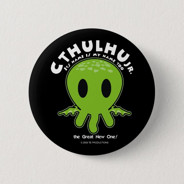 Cthulhu Jr - Icon Pinback Button (Front)