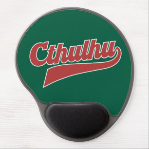 Cthulhu League Script – Vintage Eldritch Lettering Gel Mouse Pad