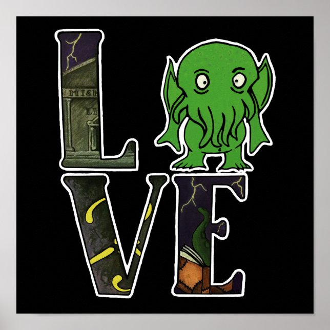Cthulhu LOVE poster (Front)