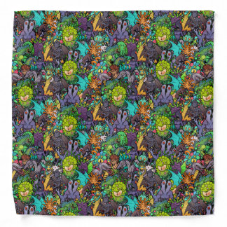 Cthulhu Lovecraft Mythos Chibi Bestiary Bandana