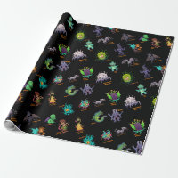Cthulhu Lovecraft Mythos Chibi Bestiary II Wrapping Paper