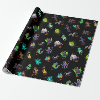 Cthulhu Lovecraft Mythos Chibi Bestiary II Wrapping Paper