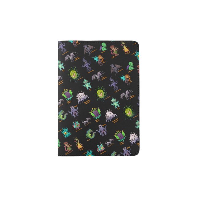 Cthulhu Lovecraft Mythos Chibi Bestiary Passport Holder (Front)