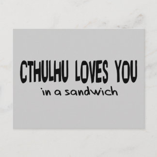 Cthulhu Loves You Postcard