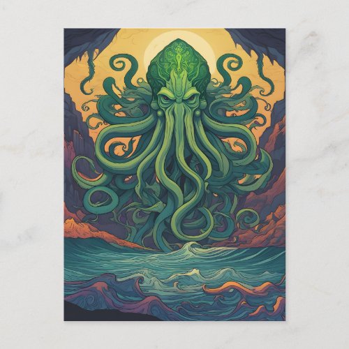 Cthulhu Mystical Symbolism Postcard