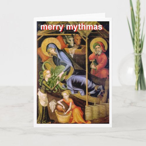 Cthulhu Nativity Holiday Card