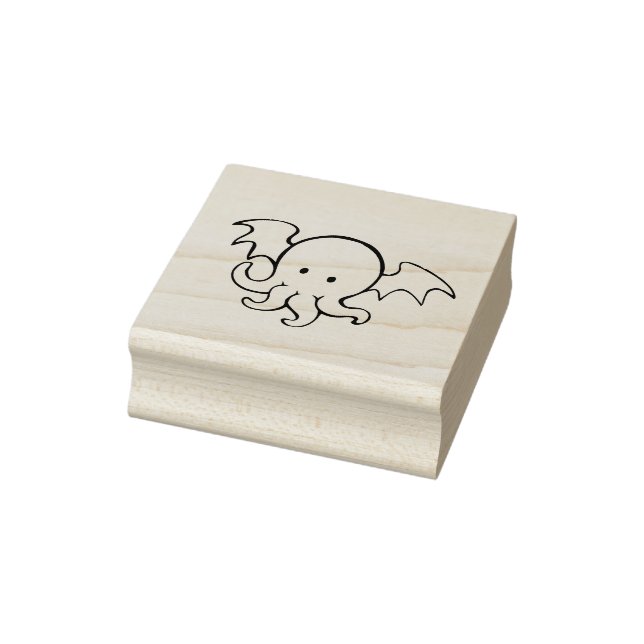 Cthulhu octopus rubber stamp (Stamp)