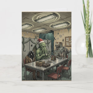 Cthulhu Office Christmas Party Card